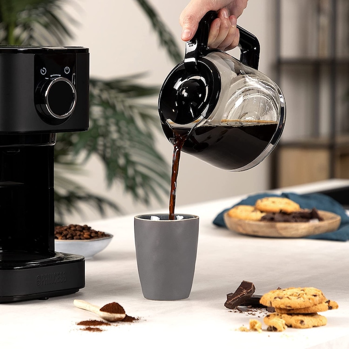 Produktbild Princess Edle Edelstahl Kaffeemaschine in mit WiFi-Konnektivität & Timer (EU-Stecker)