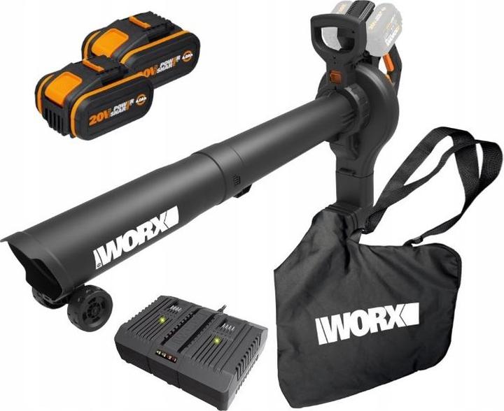 Produktbild Worx 3in1 AkkuGebläse (Akkubetrieb, Laubsauger, Laubbläser, Laubsauger-& bläser)