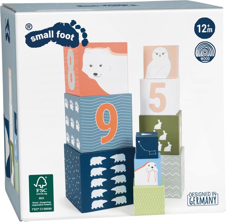Actual product image small foot Arctic" stacking cube