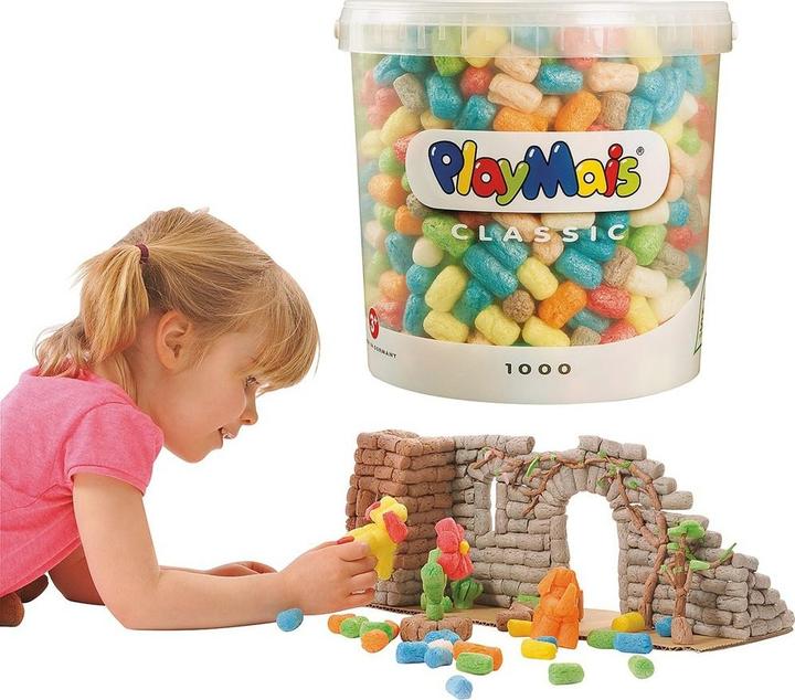 Actual product image PlayMais Play Corn Basic bucket 5 liters (500 pieces)