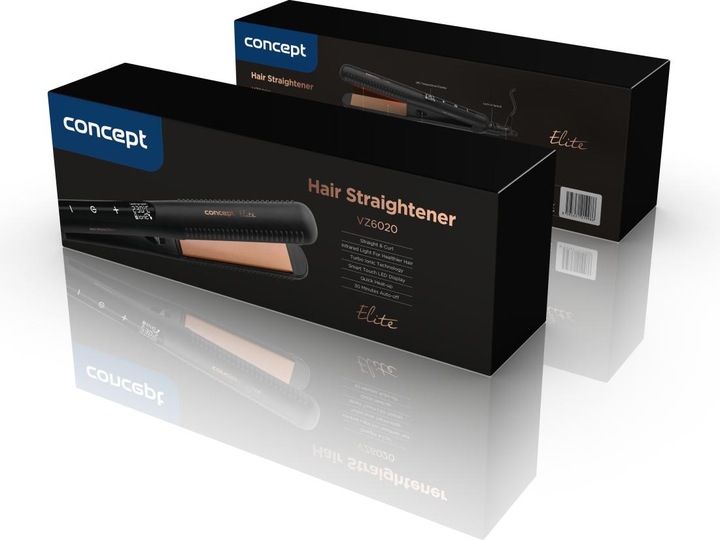 Produktbild Concept VZ6020 Haarstyling-Gerät Glätteisen Schwarz Bronze 46 W 2 5 m (Glätteisen)
