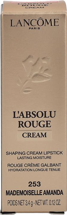Actual product image Lancôme L'Absolu Rouge Cream 253-Mademoiselle Amanda (253-Mademoiselle-Amanda)