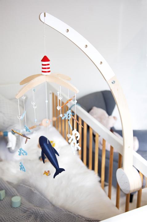 Actual product image small foot Baby Mobile Holder "Seaside