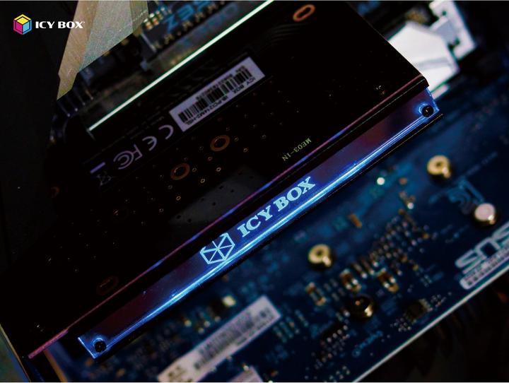 Actual product image Icy Box IB-PCI214M2-HSL (PCIe)