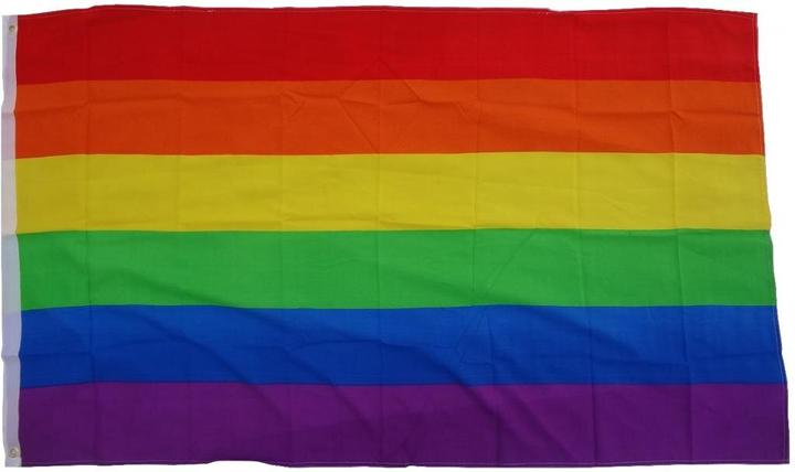 Immagine prodotto trends4cents Bandiera Arcobaleno / Pace 90 x 150 cm con 2 occhielli Tessuto 100g/m² peso issabile (90 x 150 cm)