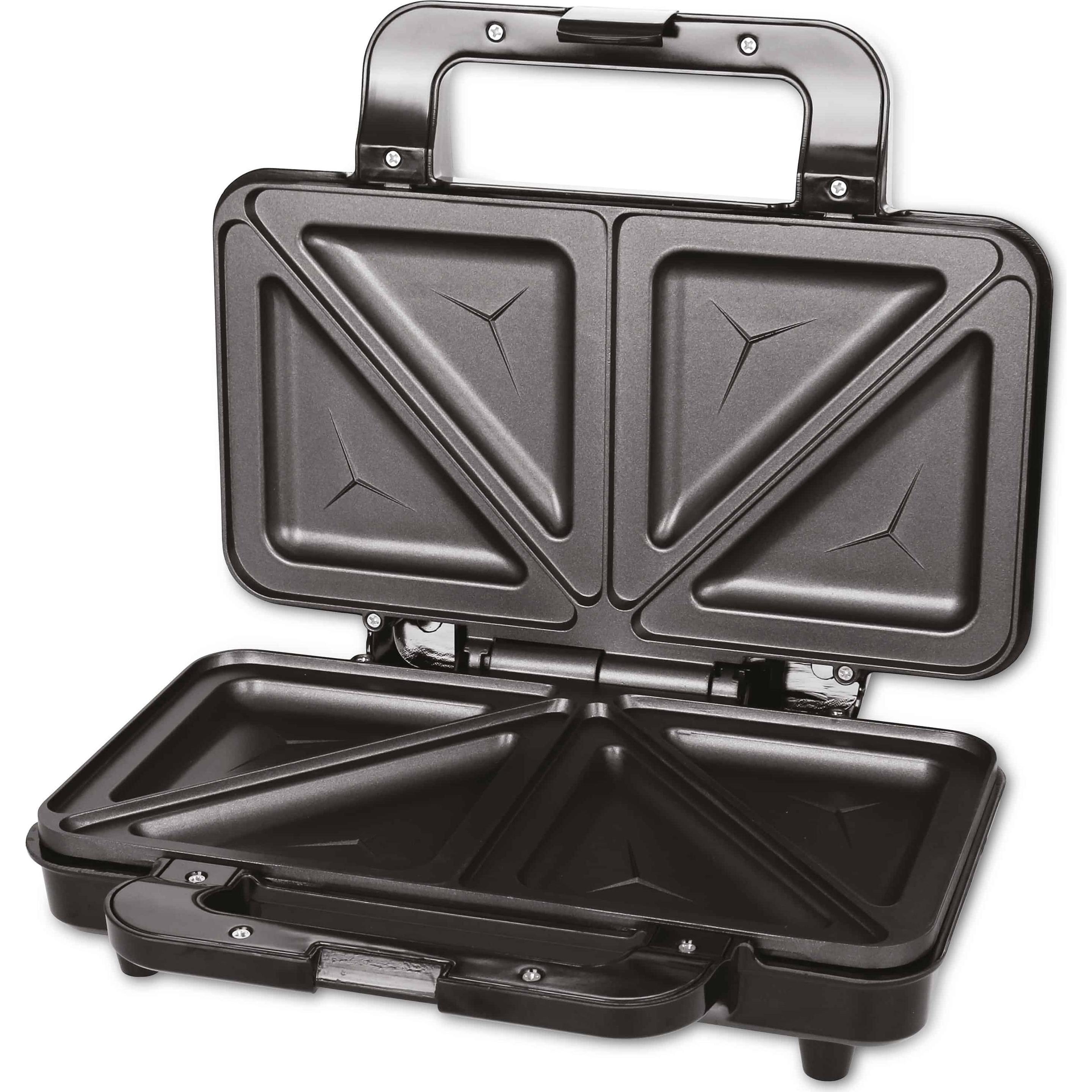 Thumbnail - Emerio Sandwichtoaster 2-Scheiben-Toaster Sandwich-Platten, Toaster, Schwarz, Silber