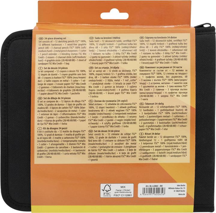 Actual product image Idena Drawing set 34 parts