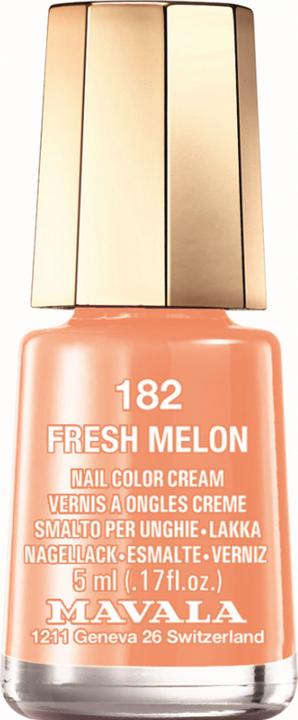 Actual product image Mavala Nail Polish Mini Color 182 Fresh melon (Fresh Melon, colour polish) (Fresh Melon, Colour paint)