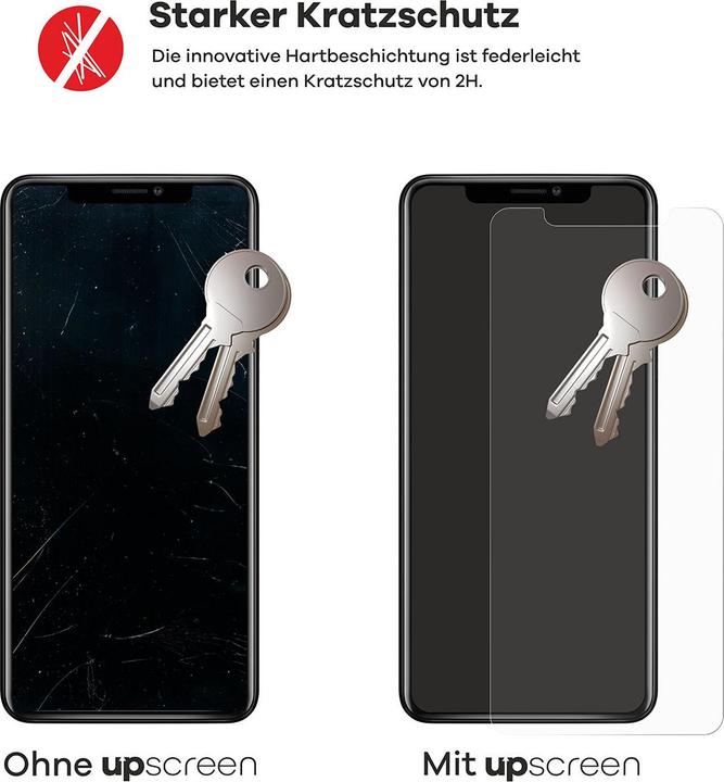Actual product image upscreen Scratch Shield Protector (1 Piece, Huawei P30 Pro)