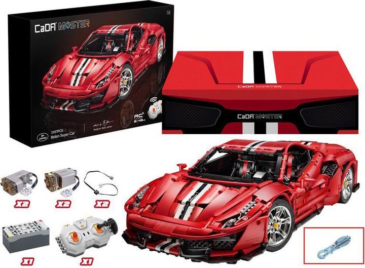Actual product image Cada MASTER Red Super Car 1:8 incl Power System