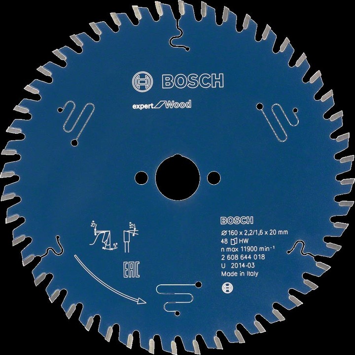 Immagine prodotto Bosch Professional Zubehör Lama per sega circolare EX WO T 254x30-