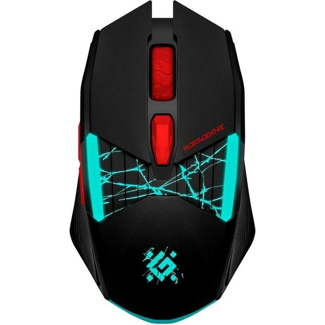 Defender Nero Mysz Gm-237 Horrodine Rf 3200Dpi 6P Czarna (Senza Fili), Mouse,