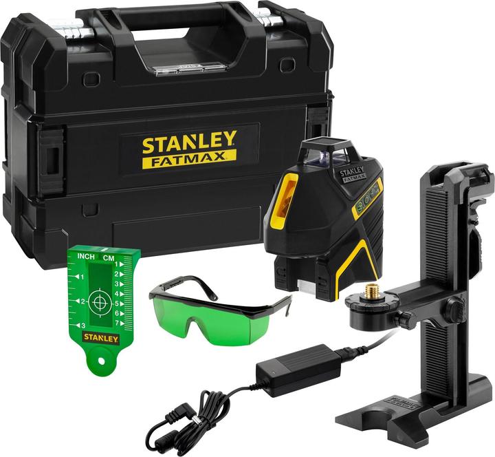 Actual product image Stanley SLG-2V Line Laser FatMax Li-Ion Green ( FMHT77617-1 ) 360° IP54 + TSTAK