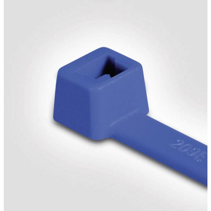 Produktbild HellermannTyton Kabelbinder T50R blau (Kunststoffkabelbinder, 200 mm, 100 Stk.)