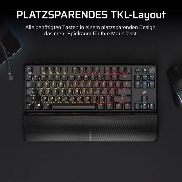 Immagine prodotto Corsair K70 CORE TKL (Germania, Cablato, Senza fili)