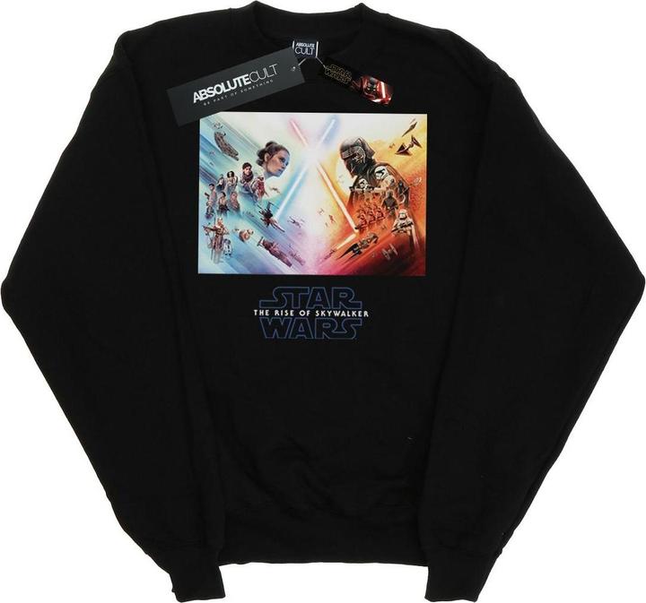 Actual product image Star Wars Mens The Rise Of Skywalker Battle Poster Sweatshirt (M)