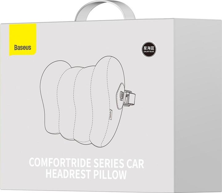 Image du produit Baseus Jedwabna poduszka samochodowa na zagłówek ComfortRide Series (niebieski)