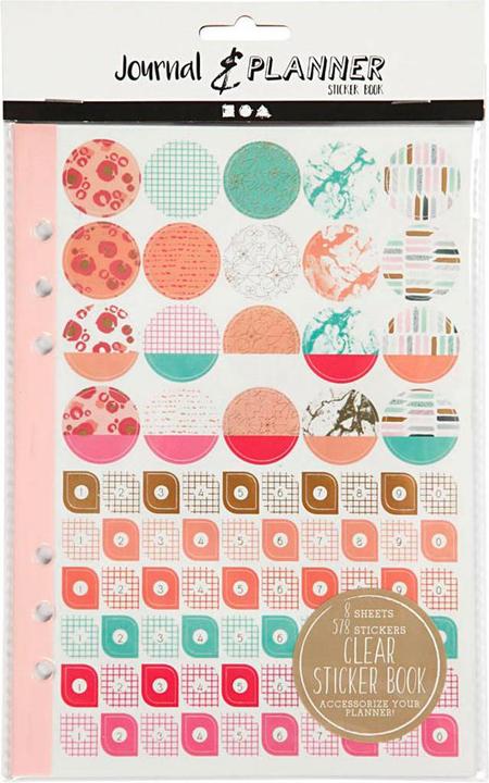 Image du produit Creativ Company Livre d'autocollants Aquarell A5 pour planificateur, 578 pièces.