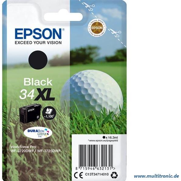 Thumbnail - Epson, Druckerpatrone, 34XL DuraBrite Ultra. (BK)