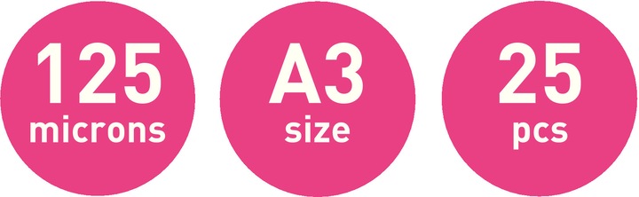 Actual product image Leitz Laminating film (A3, 25 Piece, 125 µm)