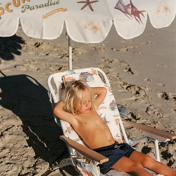 Produktbild Sunnylife Luxe Beach Chair Welcome to Paradise Chalk