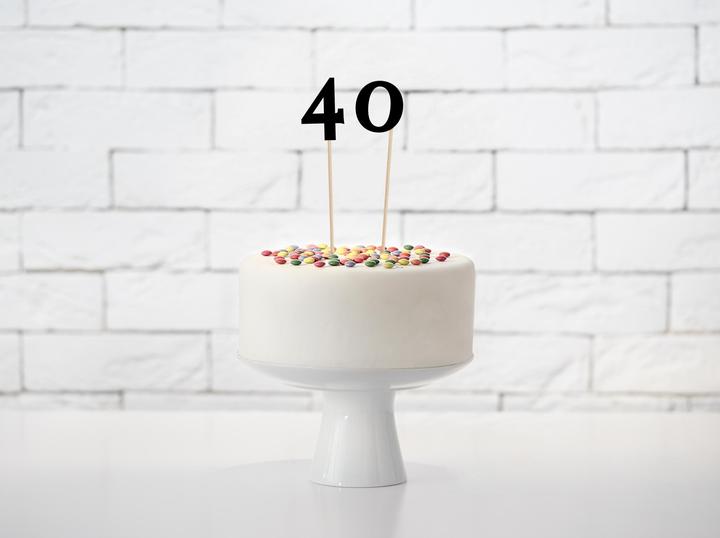 Produktbild Partydeco Tischkarte Nummern 26 cm, 10 Stück, Schwarz (10 Stk.)