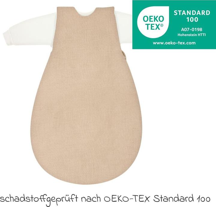 Image du produit Alvi Schlafsäcke Schlafsack Baby-Mäxchen 4 Season Mull - Sand-Beige (Toute l'année)
