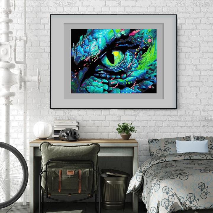 Produktbild Diamond Dotz Diamond Painting Neon Drachenauge