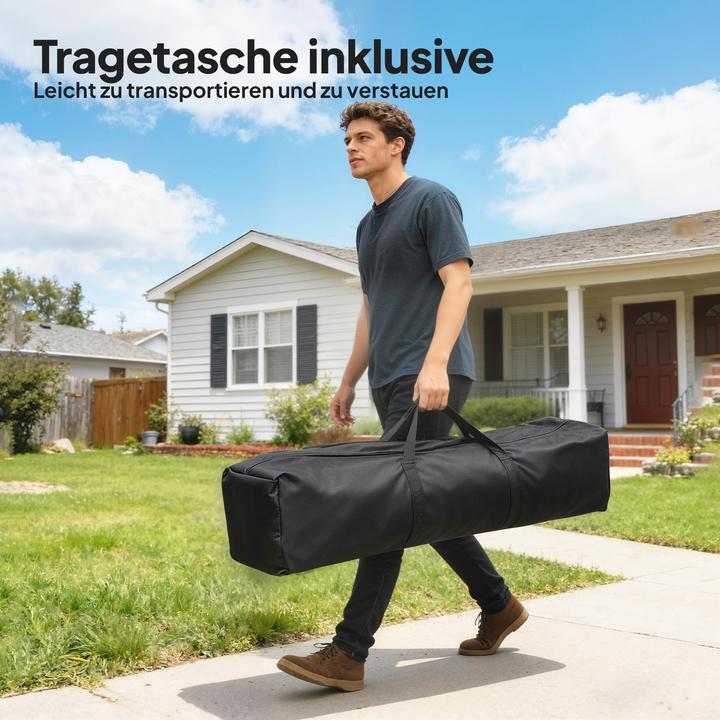 Actual product image Outsunny Faltpavillon Metall, Oxfordstoff Dunkelblau (300 cm, 300 cm)