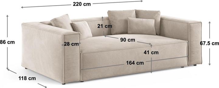 Produktbild Cosmopolitan Design Aveiro (3-Sitzer)