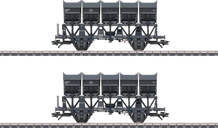 Actual product image Märklin 46358 H0 Set of 2 CFL tipper wagons (Track H0)