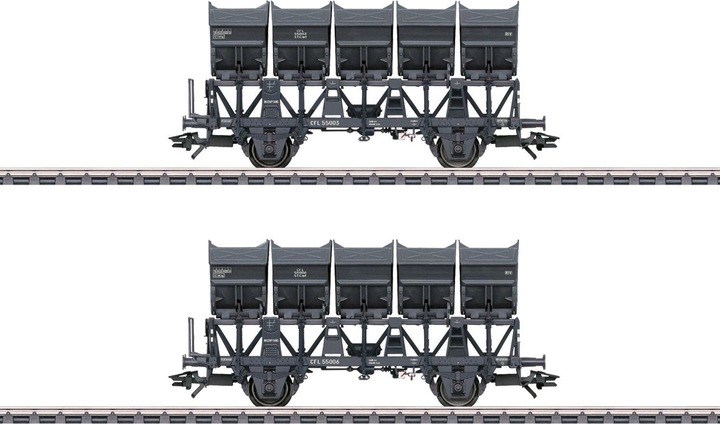 Actual product image Märklin 46358 H0 Set of 2 CFL tipper wagons (Track H0)