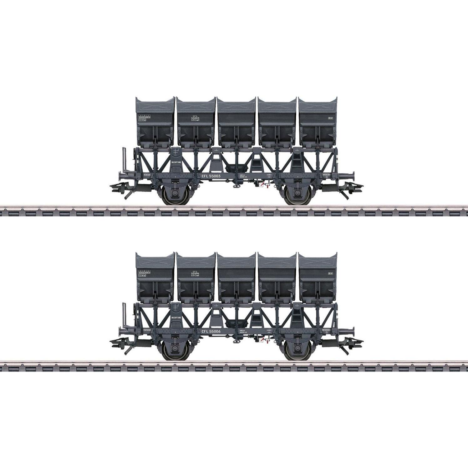 Märklin 46358 H0 2er-Set Muldenkippwagen der CFL (Spur H0)