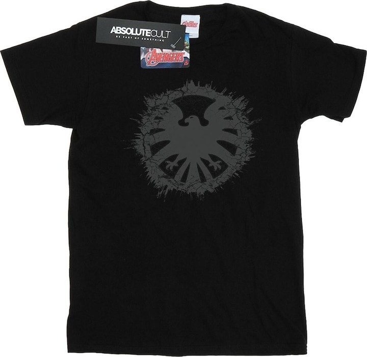 Immagine prodotto Maglietta Agents Of SHIELD Uomo Logo Spazzolato (3XL)