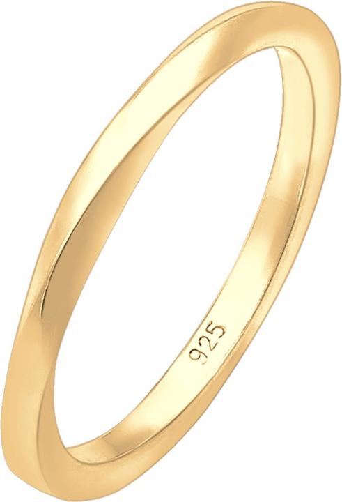 Produktbild Elli Ring Basic Bandring Gedreht Klassisch Trend 925 Silber (54, 925 Silber)