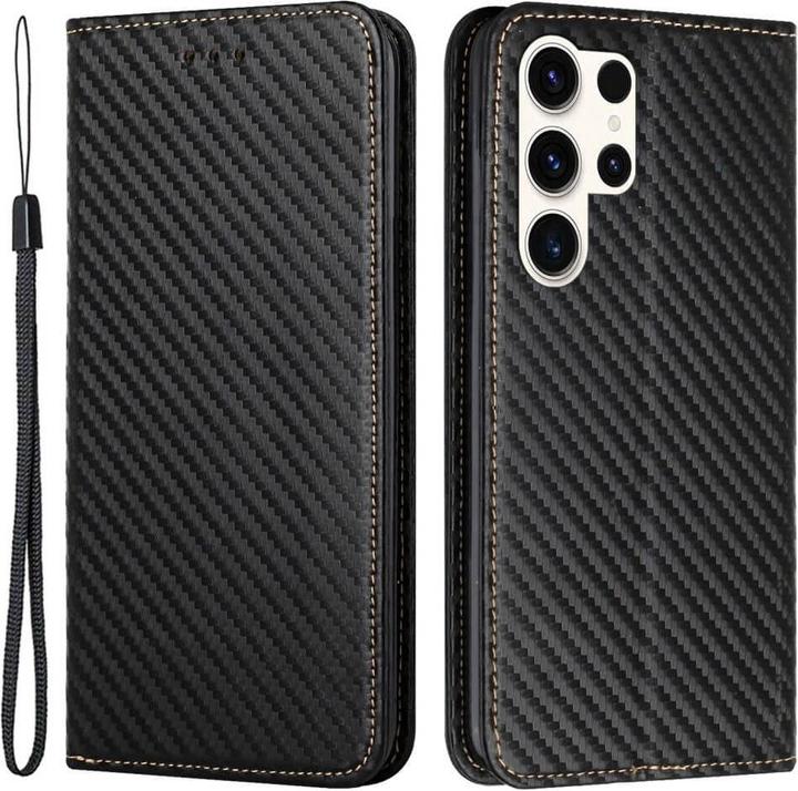 Image du produit Cover-Discount Etui flip look carbone noir (Samsung Galaxy S24 Ultra)