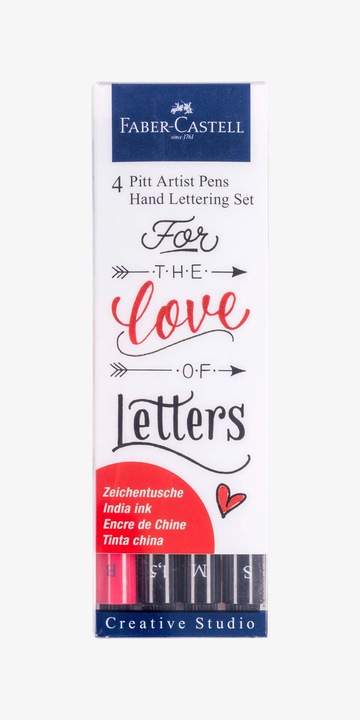 Immagine prodotto Faber-Castell Pitt Artist Pen Handlettering (Multicolore, 4 x)