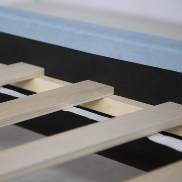 Produktbild Homestyle4u Polsterbett Doppelbett Stoffbett Bettgestell (140 x 200 cm)