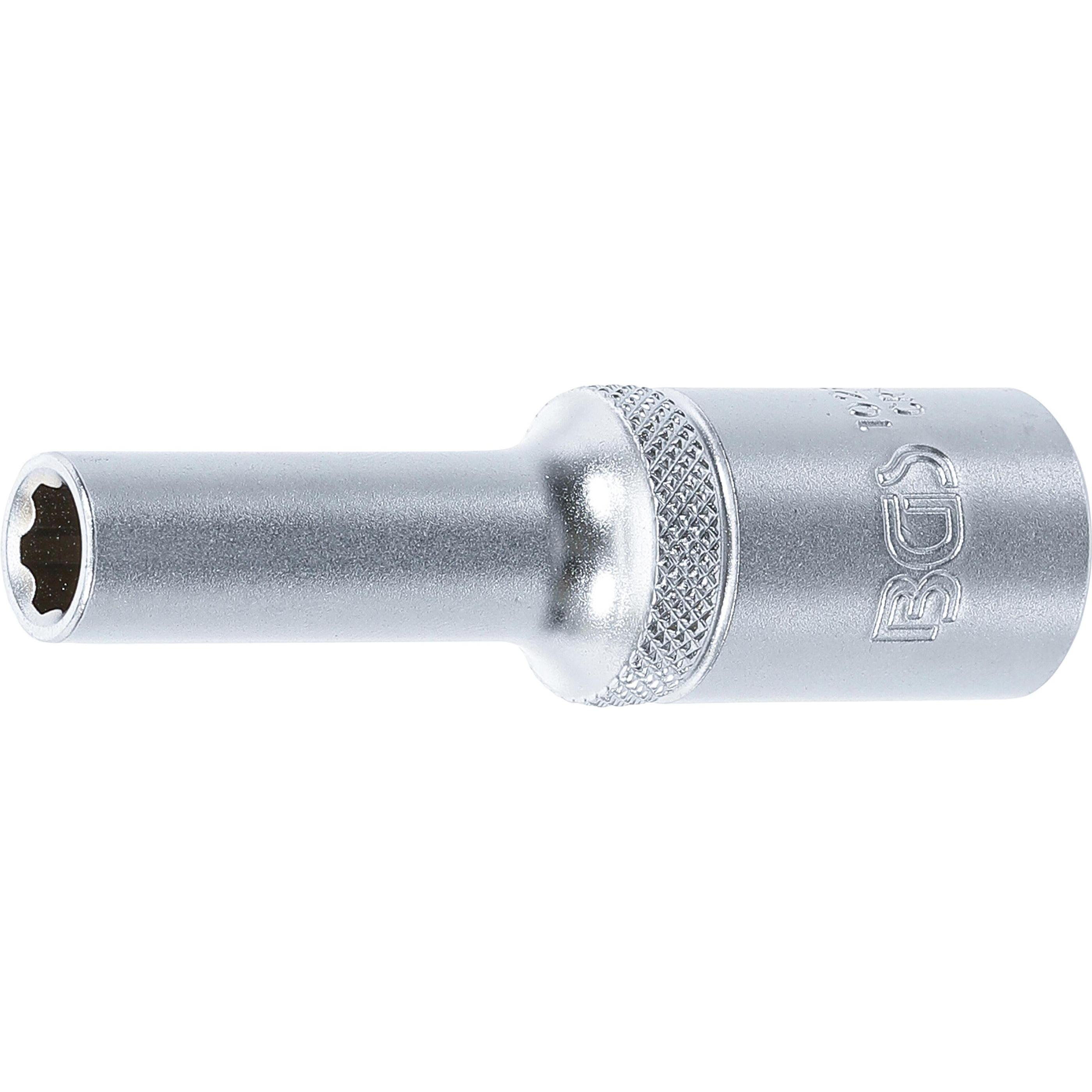 BGS, Steckschlüssel + Stecknuss, Steckschlüssel-Einsatz Super Lock, tief Antrieb Innenvierkant 12,5 mm (1/2") SW 8 mm (8...