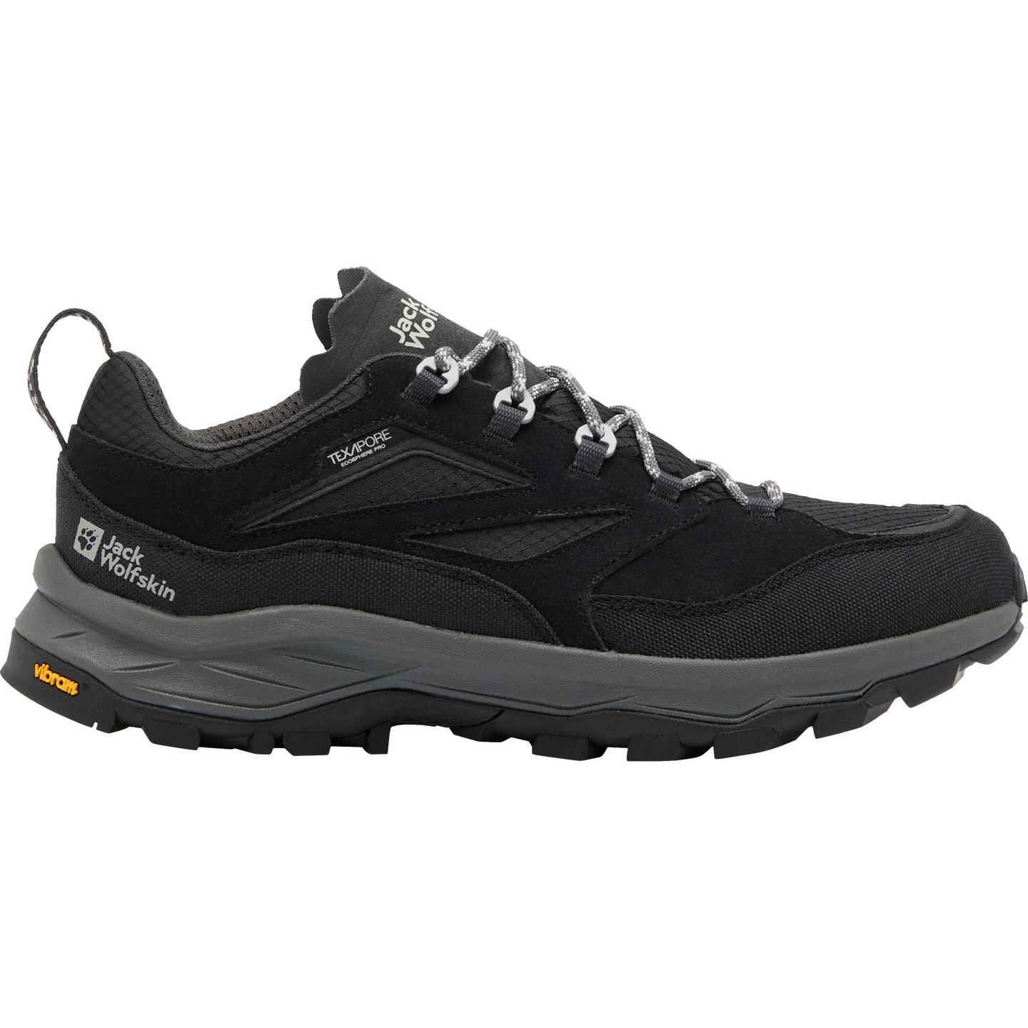 Jack Wolfskin, Herren, Wanderschuhe, Cyrox Texapore Low (45.5), Schwarz