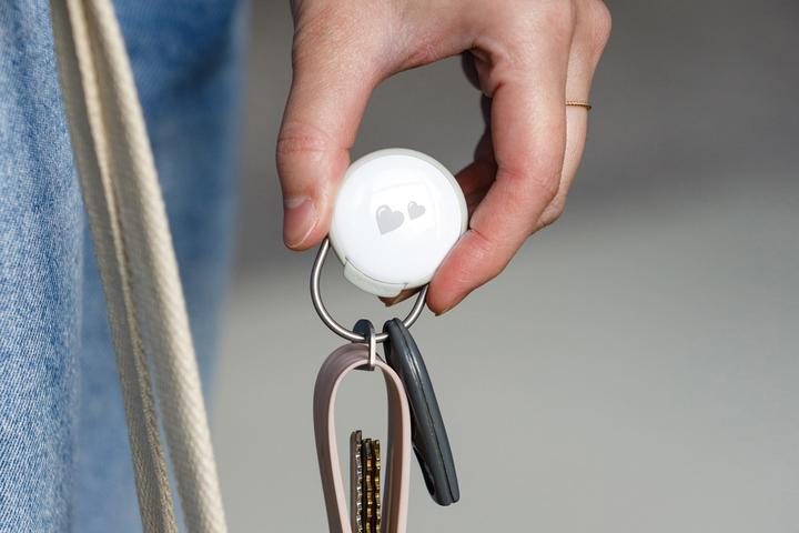 Produktbild Orbitkey Slim Case for AirTag with Keyring, Granite