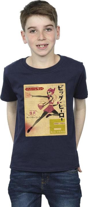 Produktbild Disney Big Hero 6 Baymax Honey Lemon Newspaper TShirt Jungen (140, 146)