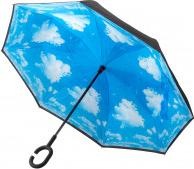 IKO Ombrello d = 105 cm in piedi, nero con nuvole