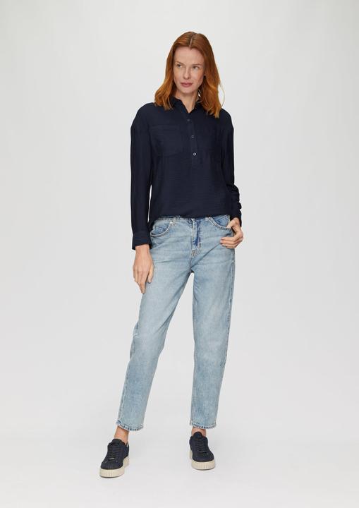 Produktbild S.Oliver Bluse Hemdkragenbluse aus Viskosemix (38)