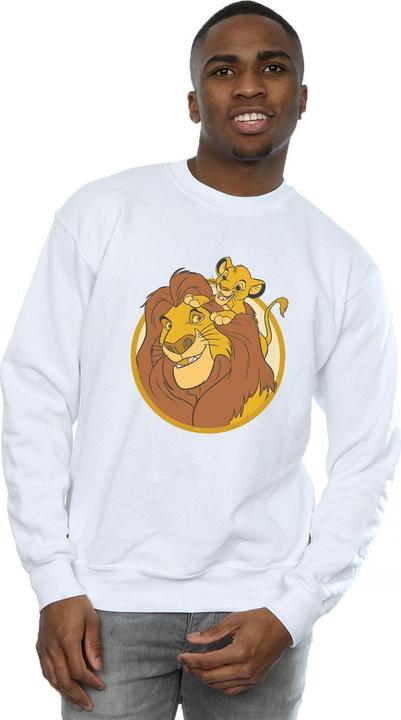 Actual product image Disney Mens The Lion King Mufasa And Simba Sweatshirt (L)
