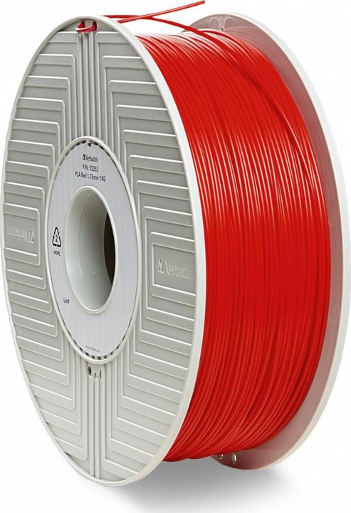 Actual product image Verbatim Filament (PLA, 1.75 mm, 1000 g, Red)
