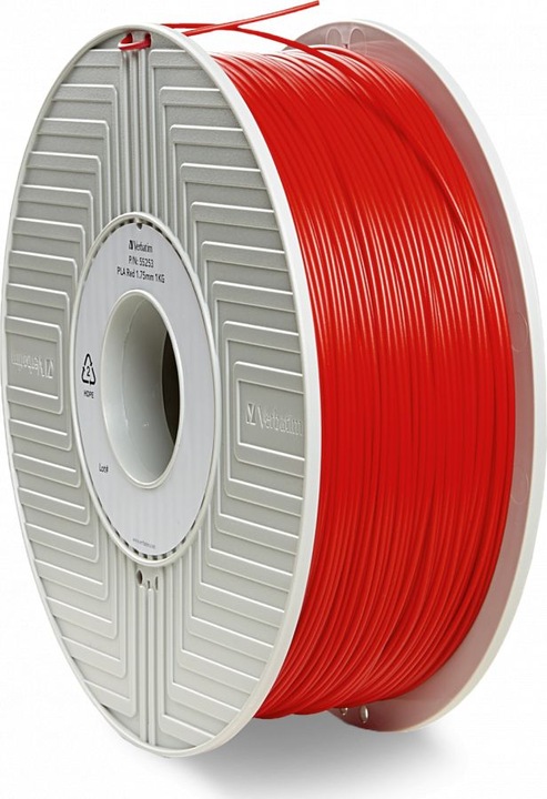 Actual product image Verbatim Filament (PLA, 1.75 mm, 1000 g, Red)