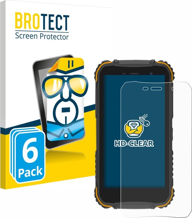 Produktbild BROTECT Schutzfolie Displayschutz Displayschutzfolie Folie Klar Transparent (6 Stück, Doogee S35)