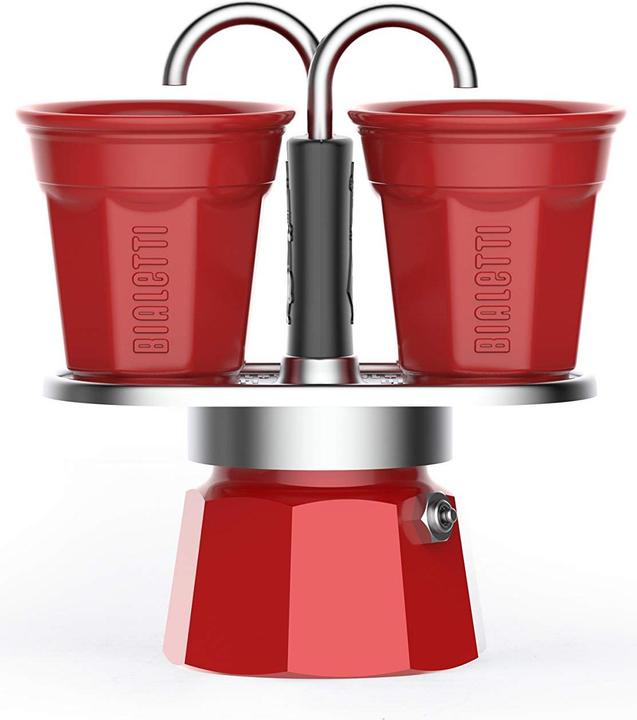 Actual product image Bialetti kawiarka Mini Express czerwona 2tz + 2 filiżanki (2 Cups)