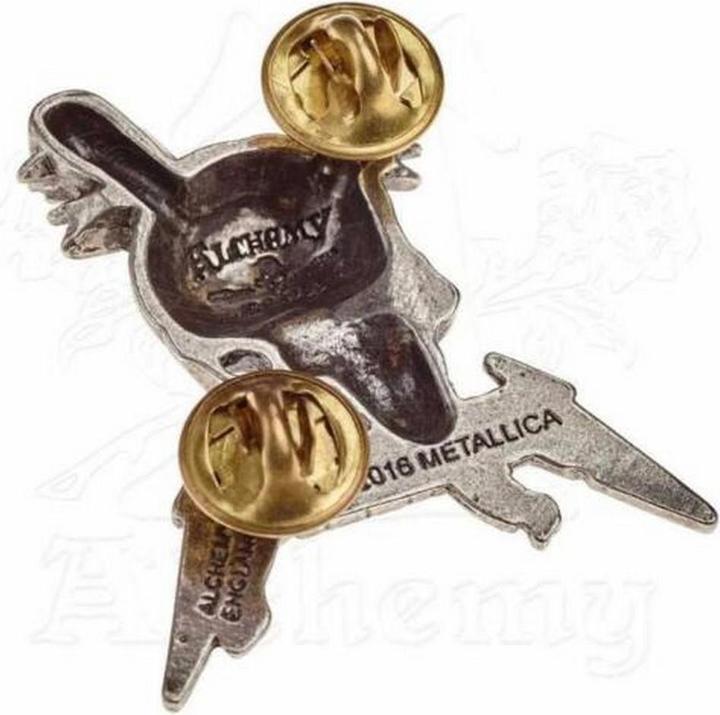 Actual product image Metallica Damage including skull badge